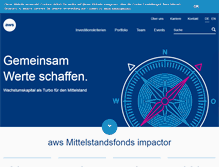Tablet Screenshot of mittelstands-fonds.at